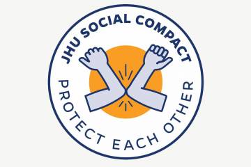 JHU Social Compact logo
