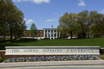 The Johns Hopkins gateway sign