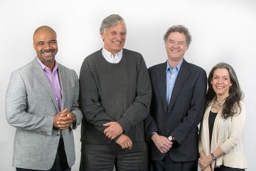Co-hosts of 'BackStory' (from left) N.D.B. Connolly, Brian Balogh, Ed Ayers, and Joanne Freeman. 