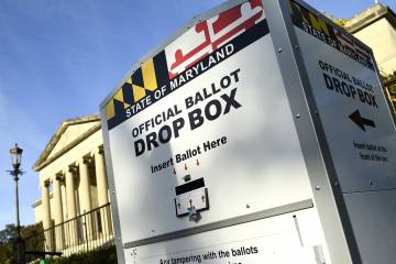 Ballot drop box in Maryland