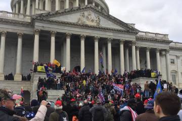 Rioters storm the U.S. Capitol building on Jan. 6, 2021