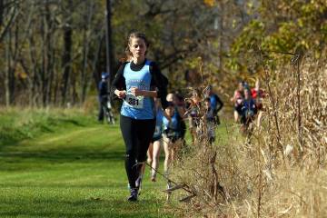 Felicia Koerner runs cross country