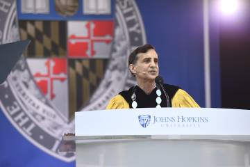 Ronald J. Daniels addresses the graduates