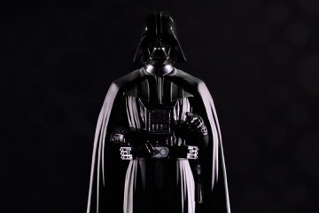 Image shows Darth Vader in all black