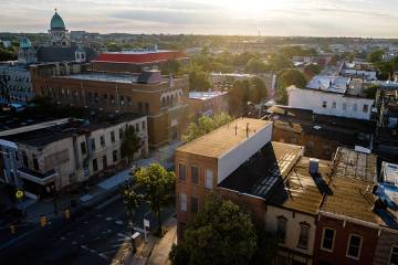 East Baltimore aerial view