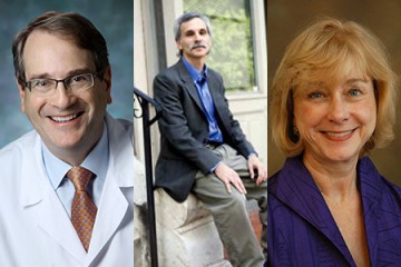 Winners of the Faculty Mentoring Awards (from left) Henry Brem, Carl Latkin, and Cynthia Rand