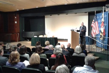 Henry Waxman speaks at mental health policy forum