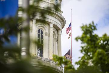 Flags across the U.S. were ordered to be flown at half-staff in remembrance of the 1 million Americans who lost their lives to COVID-19
