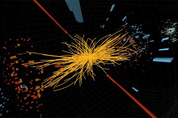 Higgs boson sample collision