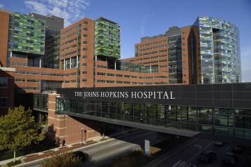 Exterior photo of Johns Hopkins Hospital