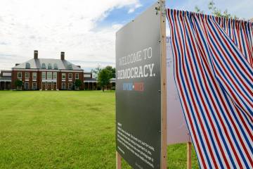 Interactive Voting Booth on Hopkins Campus