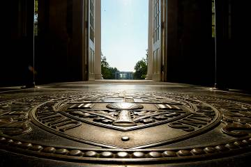 Bronze Johns Hopkins University seal