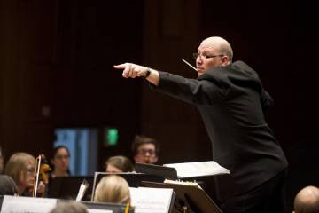 Hopkins Symphony Orchestra music director Jed Gaylin