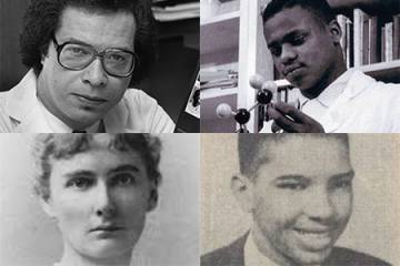 Clockwise from top left: Levi Watkins, Ernest Bates, Frederick Scott, and Florence Bascom