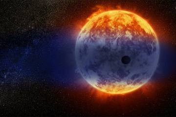 Atmosphere evaporates off of a planet