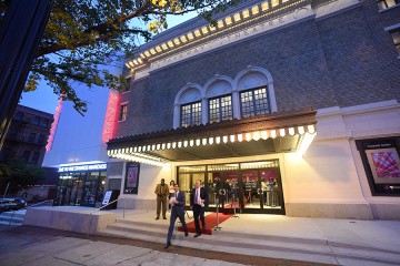 Exterior marquee at dusk