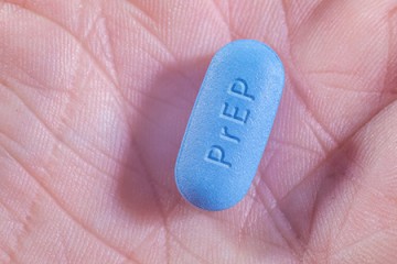 Blue Pre-exposure prophylaxis, or PrEP, pill