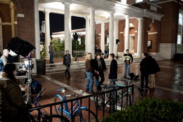 Filming of 'The Social Network' at JHU's Homewood campus
