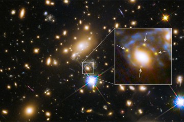 Hubble space telescope image of supernova