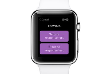 The Epiwatch app as seen on the Apple Watch