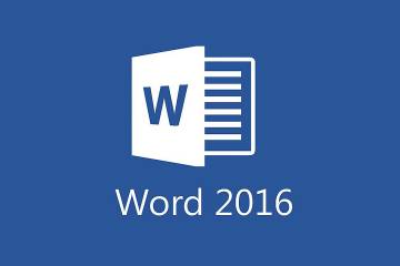 Logo for Word 2016 software