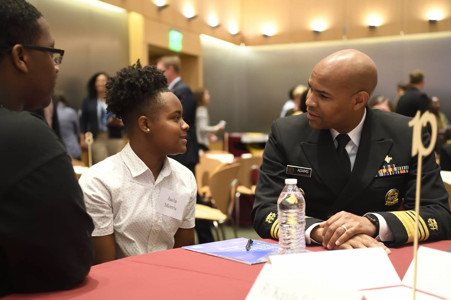 Surgeon General speaks with students
