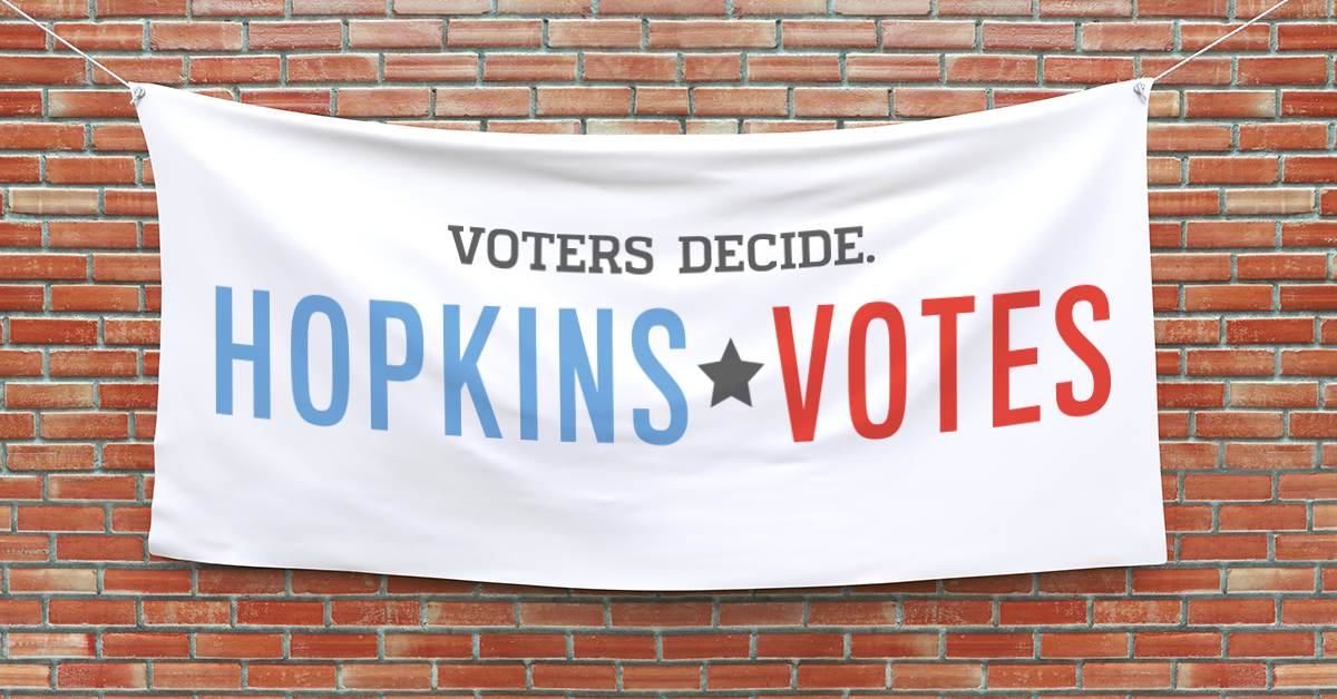 Hopkins Votes Brick Wall