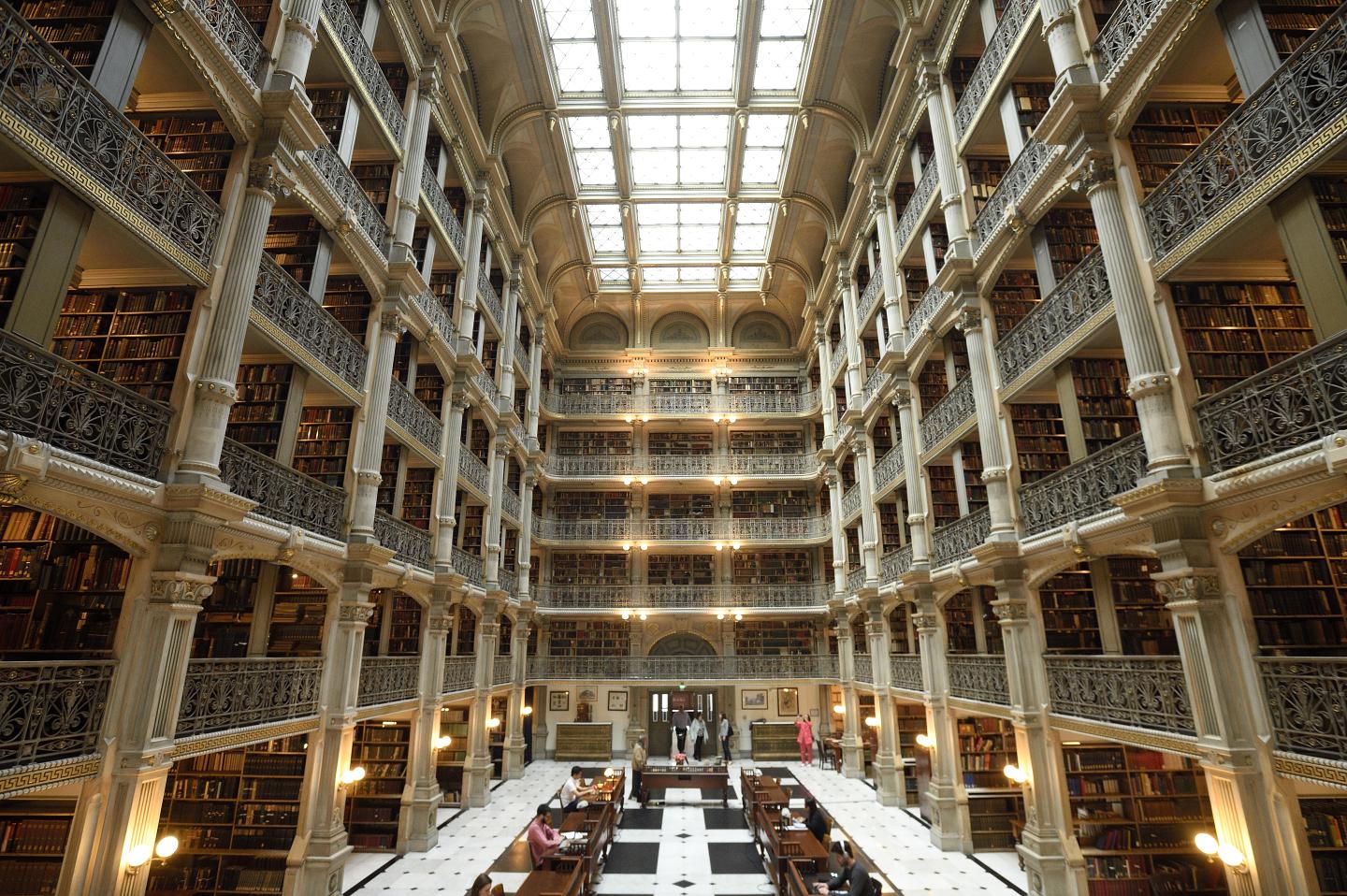 Peabody Library interior