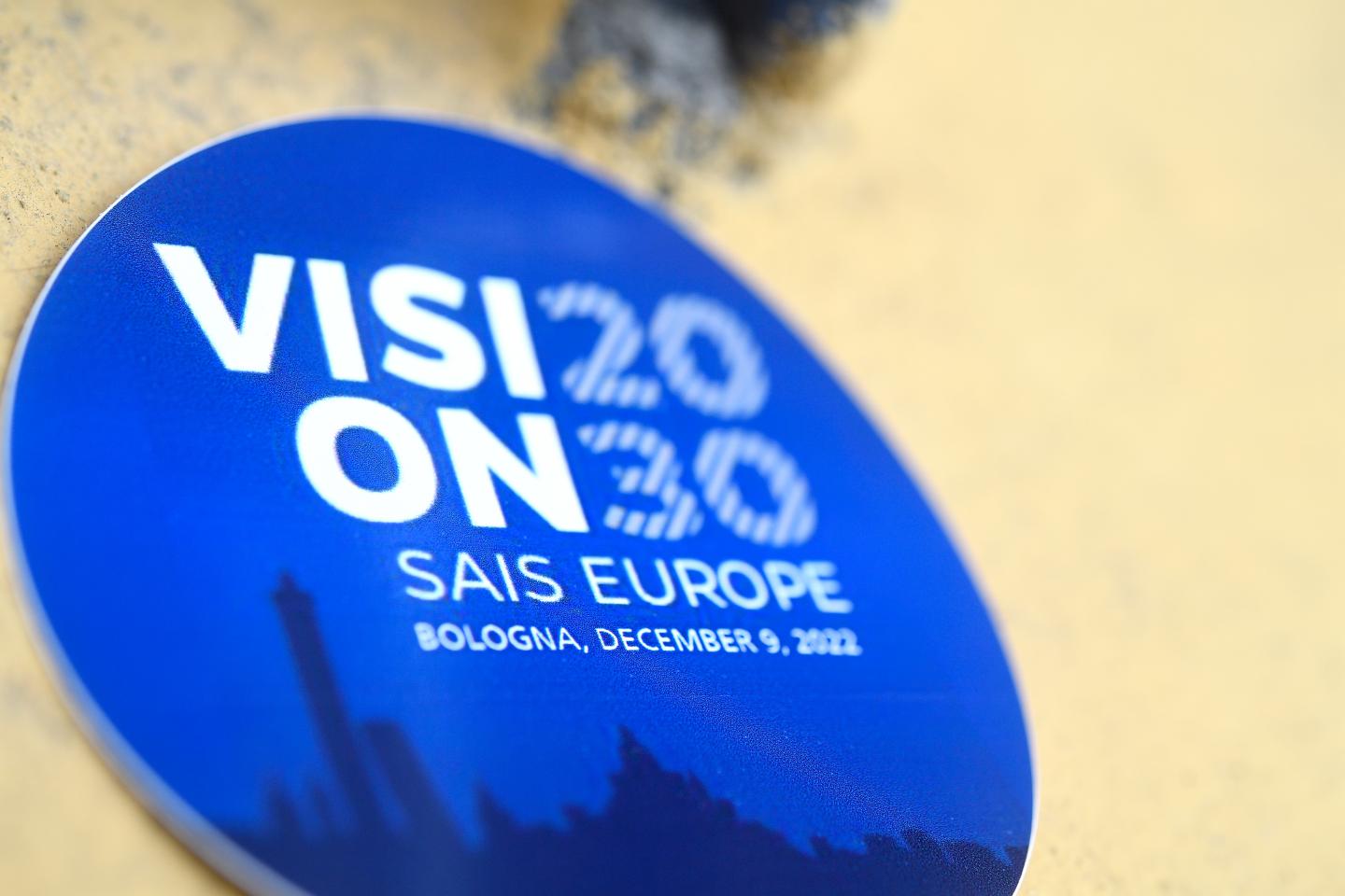 Vision 2030 button, SAIS Europe