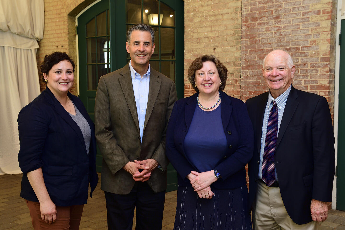 From left, Katie Carey, John Sarbanes, Elisabeth Long, and Ben Cardin