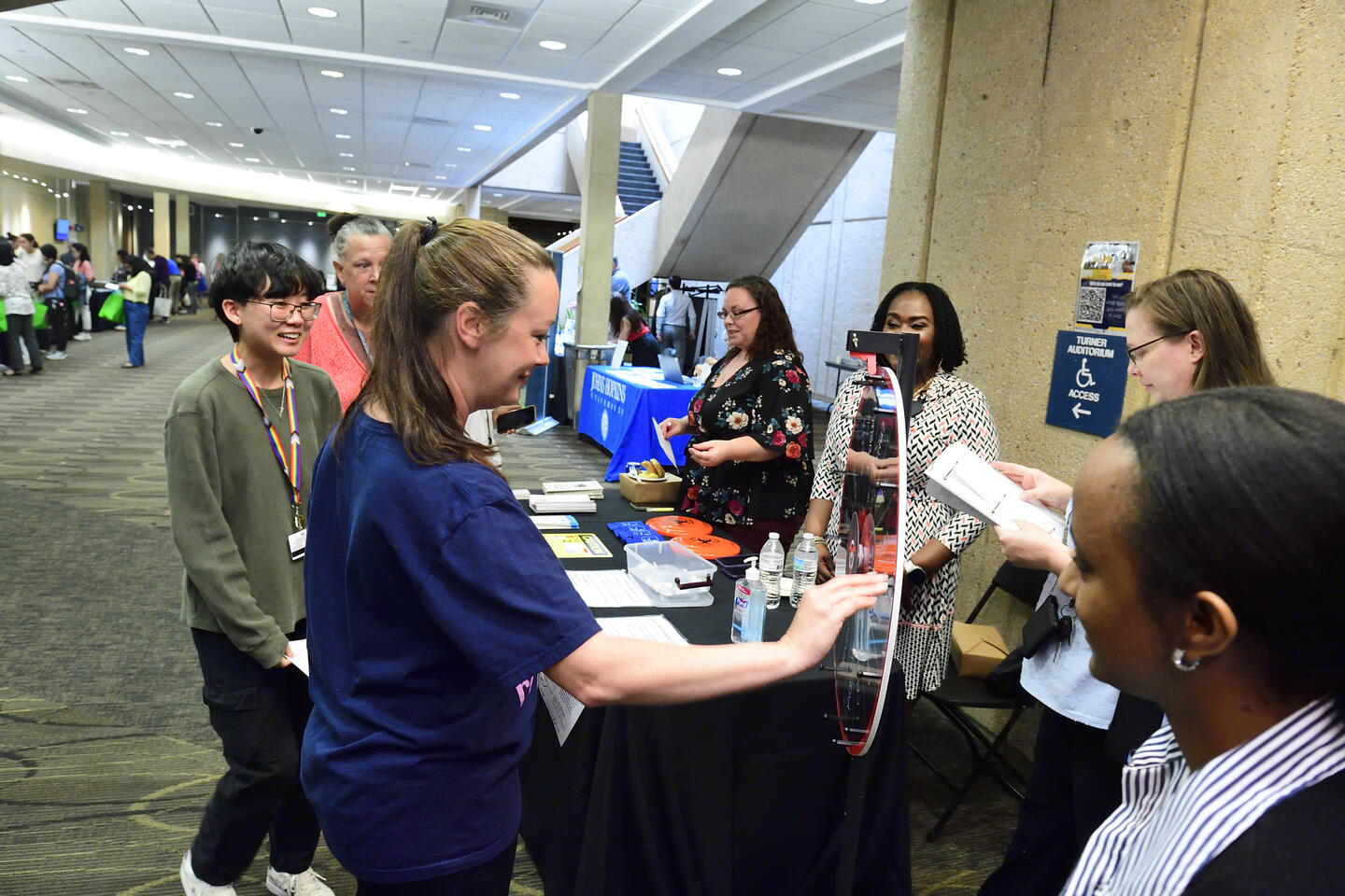 Faculty, researchers, and students attend the Green Labs Vendor Fair