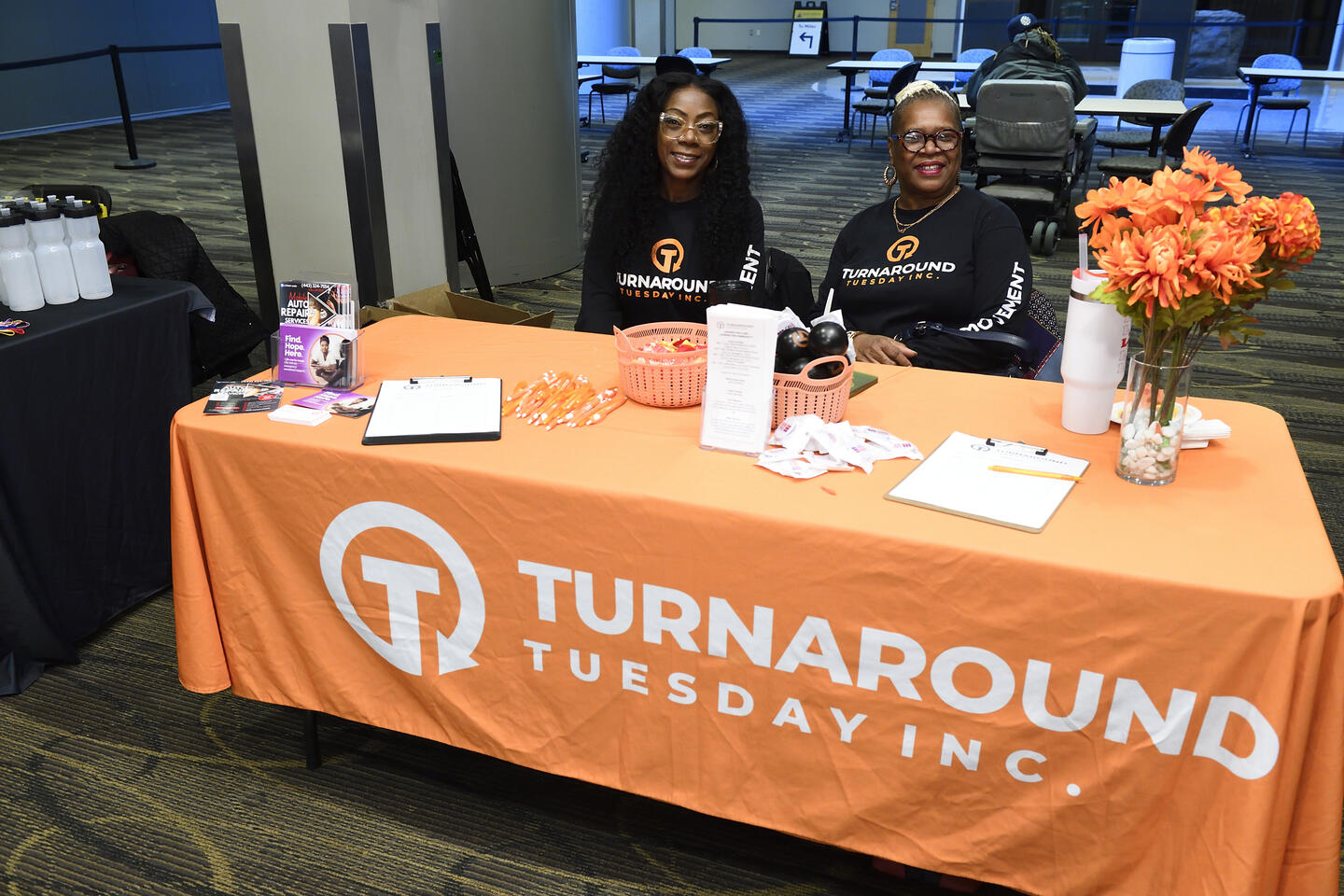 Turnaround Tuesday's table at the expungement clinic