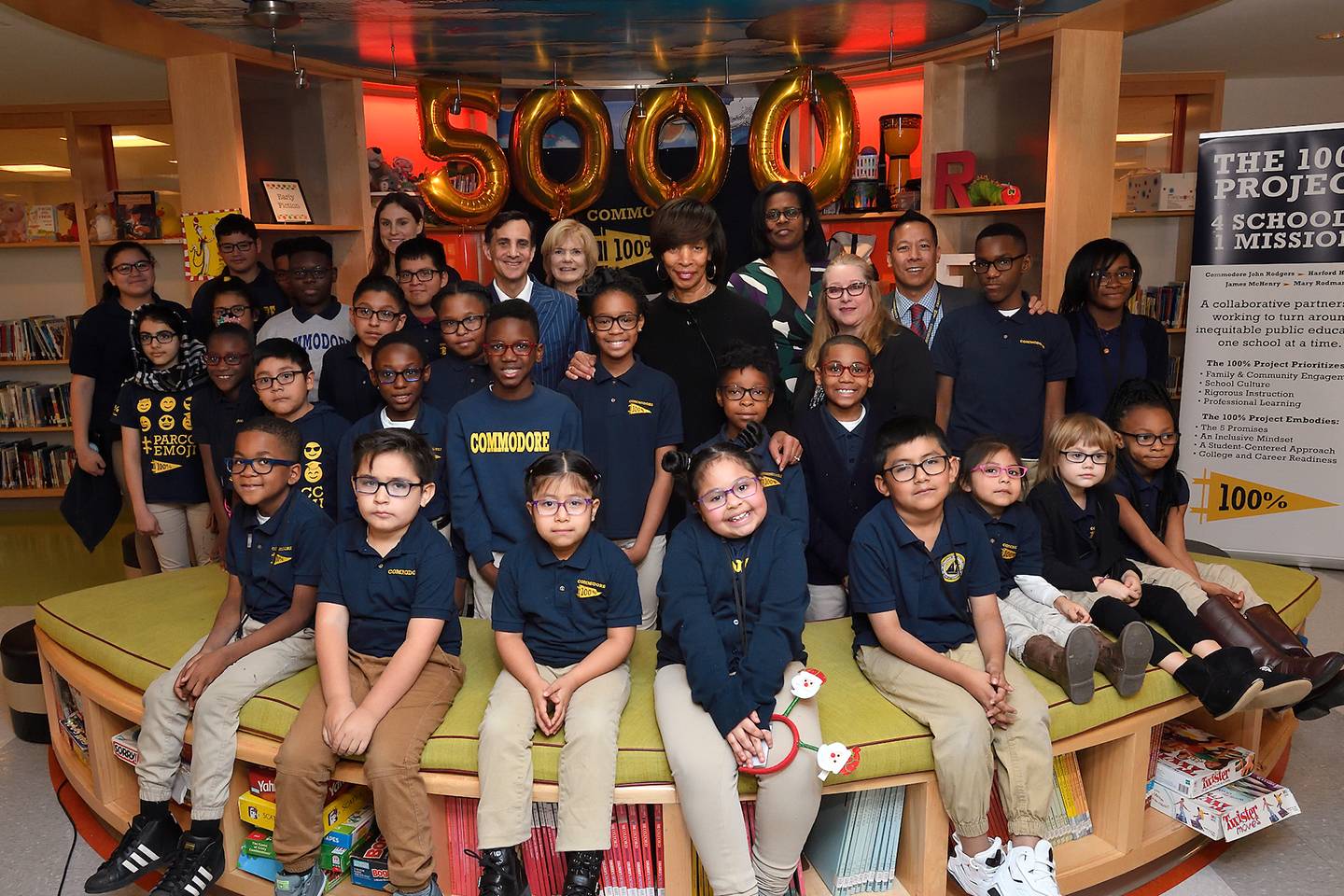 Group photo of kids in their glasses