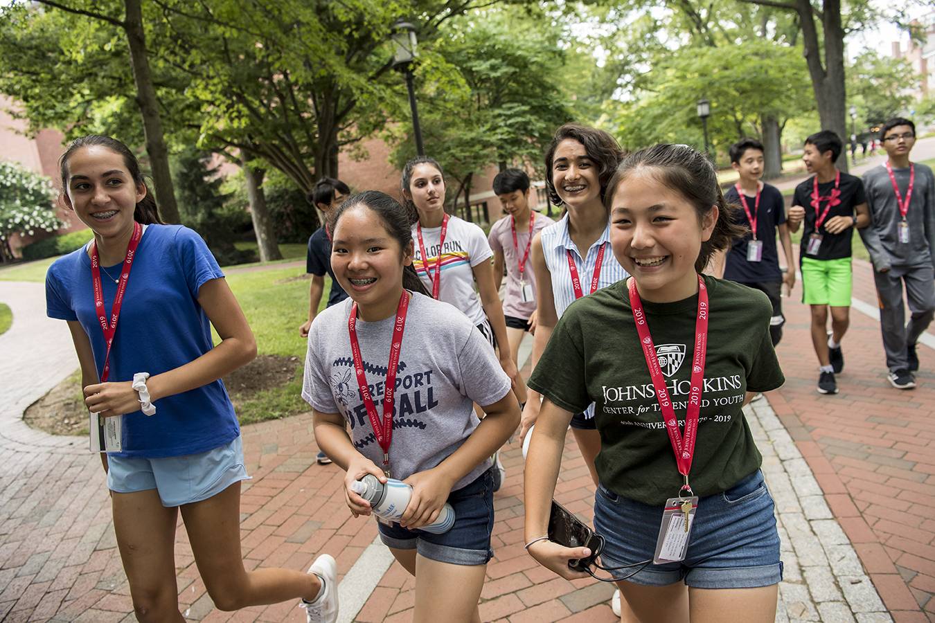 Middle- and high-school students lived and learned on JHU’s campus while participating in CTY Summer Programs.