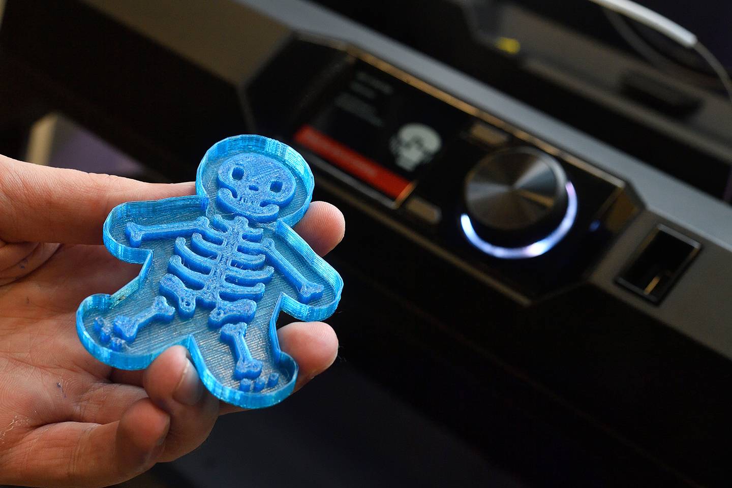 3D printed skeleton cookie cutter