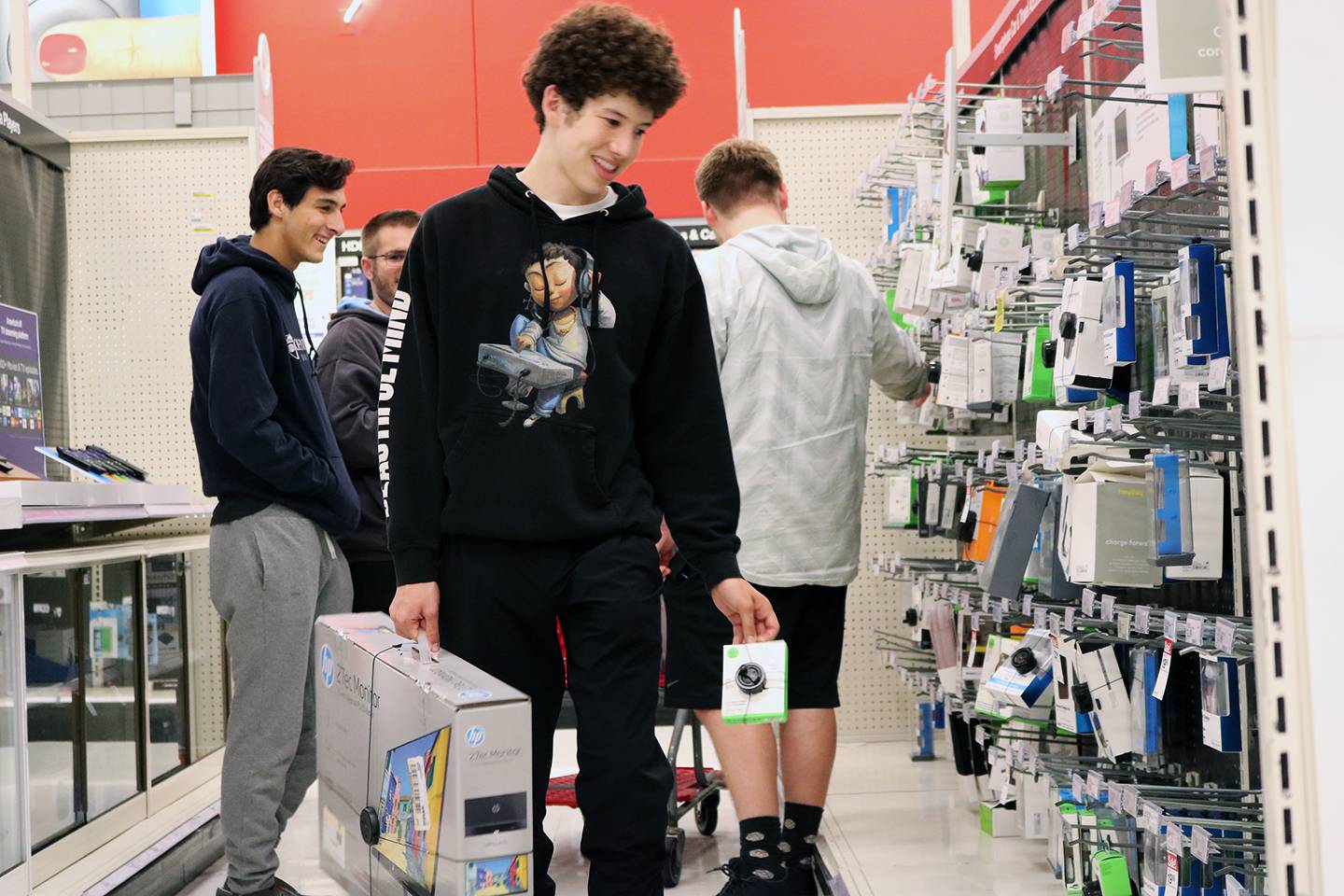 Students shop at the Towson Target