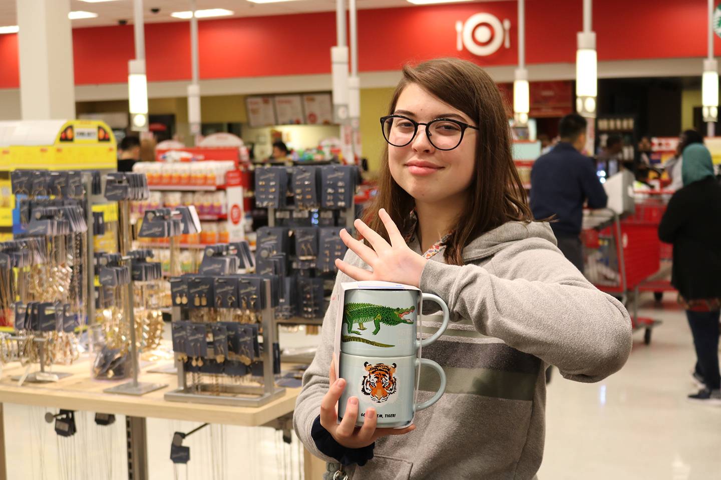 Students shop at the Towson Target