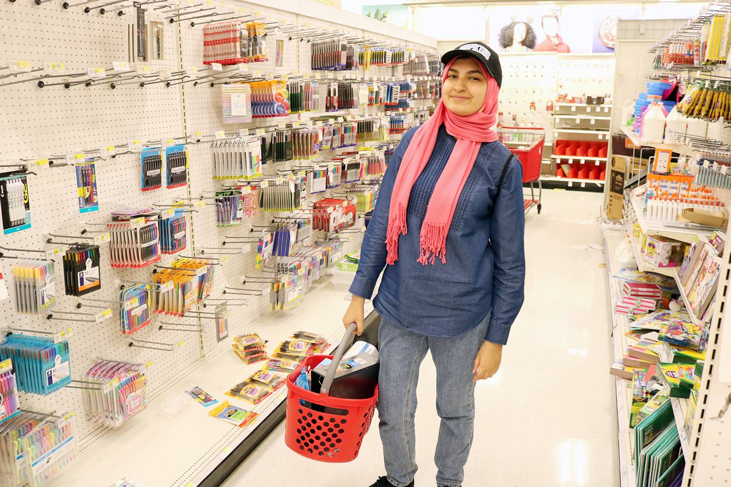 students shop at the Towson Target