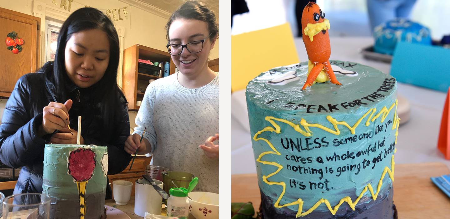 Creation of The Lorax cake