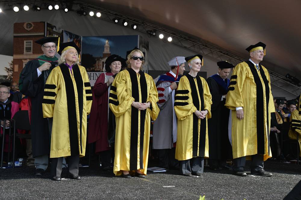 Johns Hopkins awards seven honorary degrees at commencement ceremony Hub