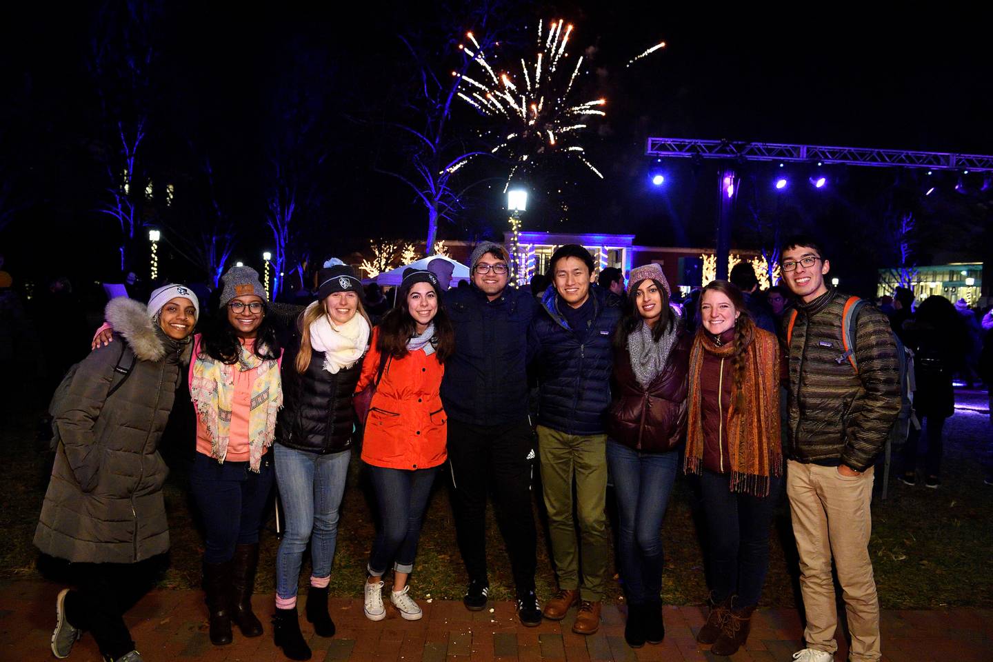 Students pose for a photo