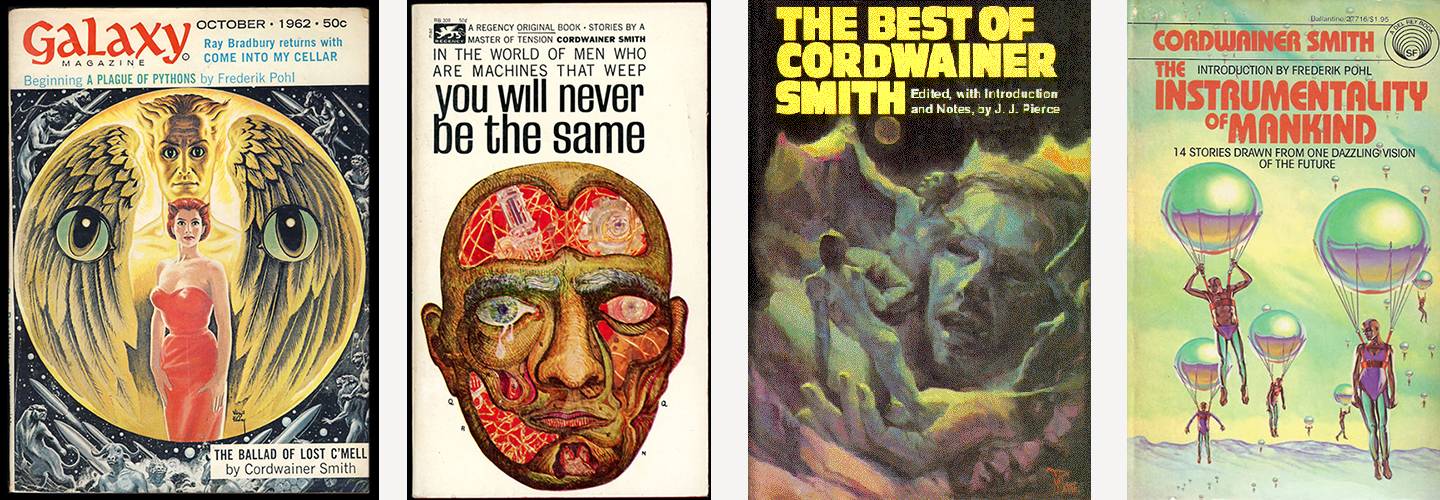 Book covers of Cordwainer Smith's works
