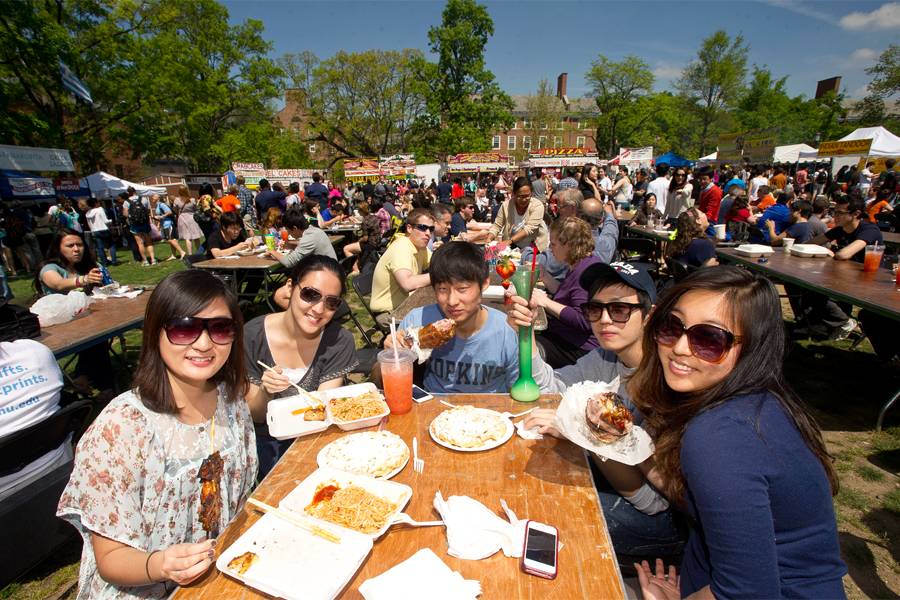 JHU Spring Fair 2013 Funnel cake, fried Oreos, and other (nonfried