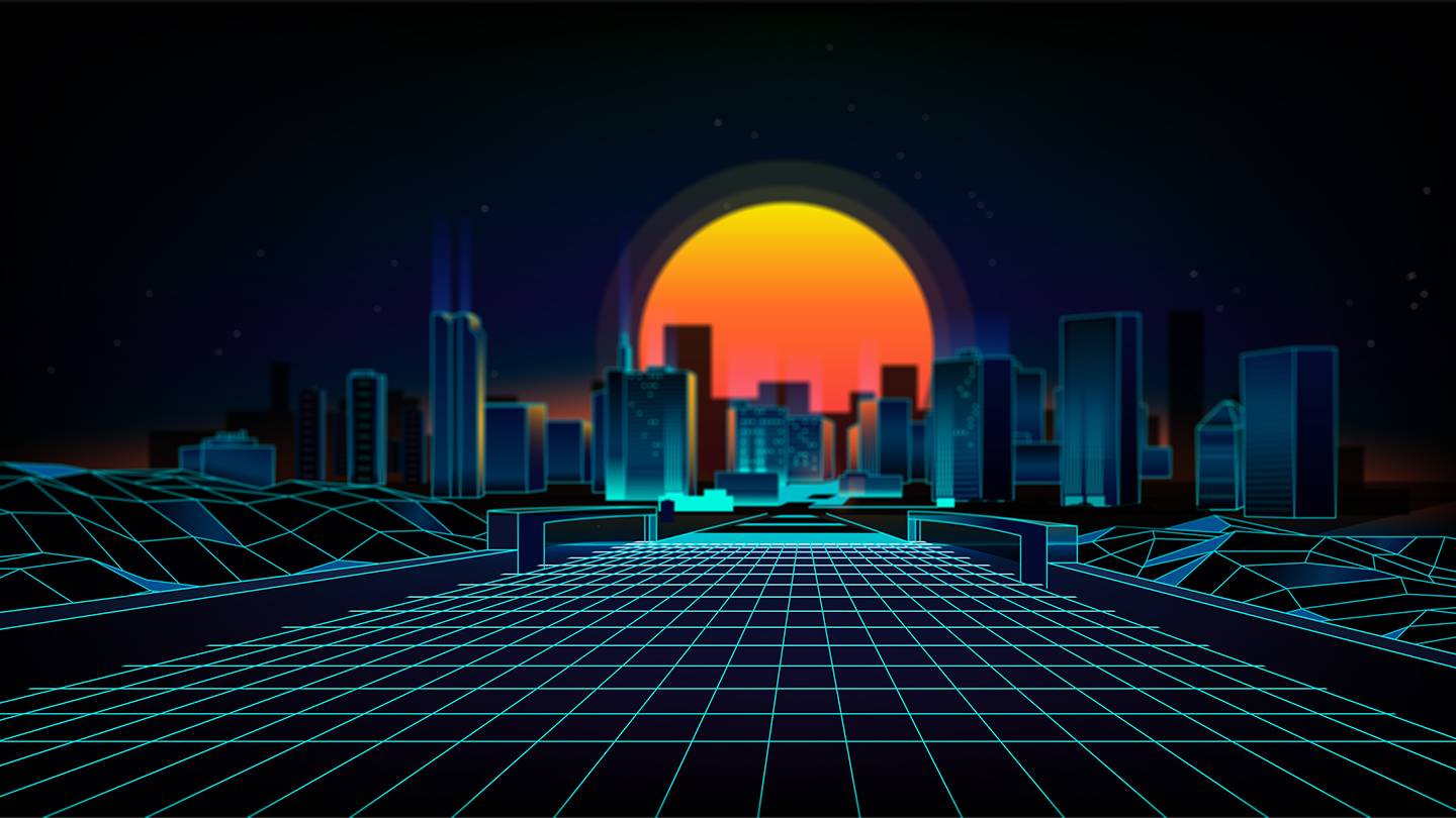 Skyline of futuristic city Skyline of futuristic city