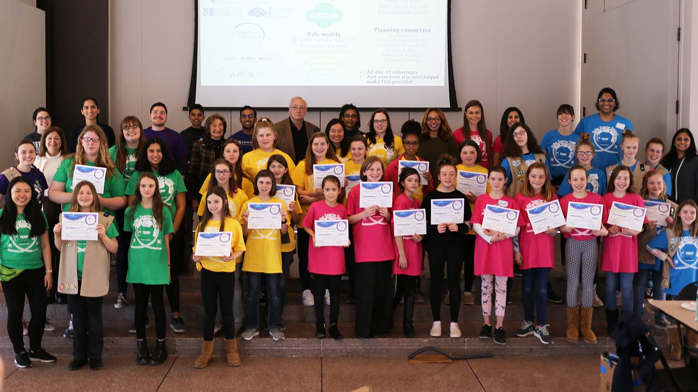 Group photo of girl scouts