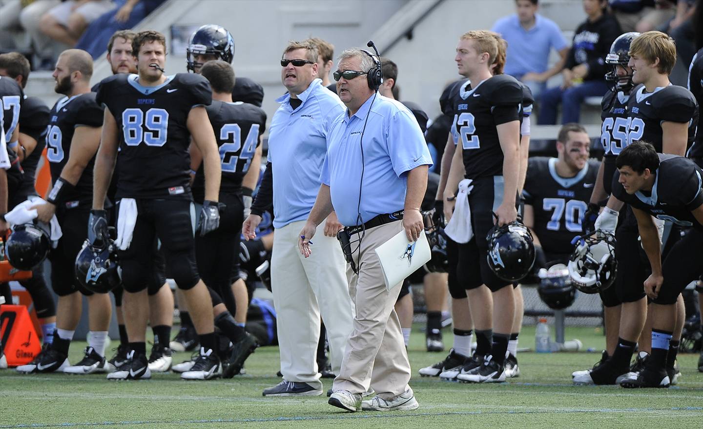 Coach Jim Margraff on the sideline