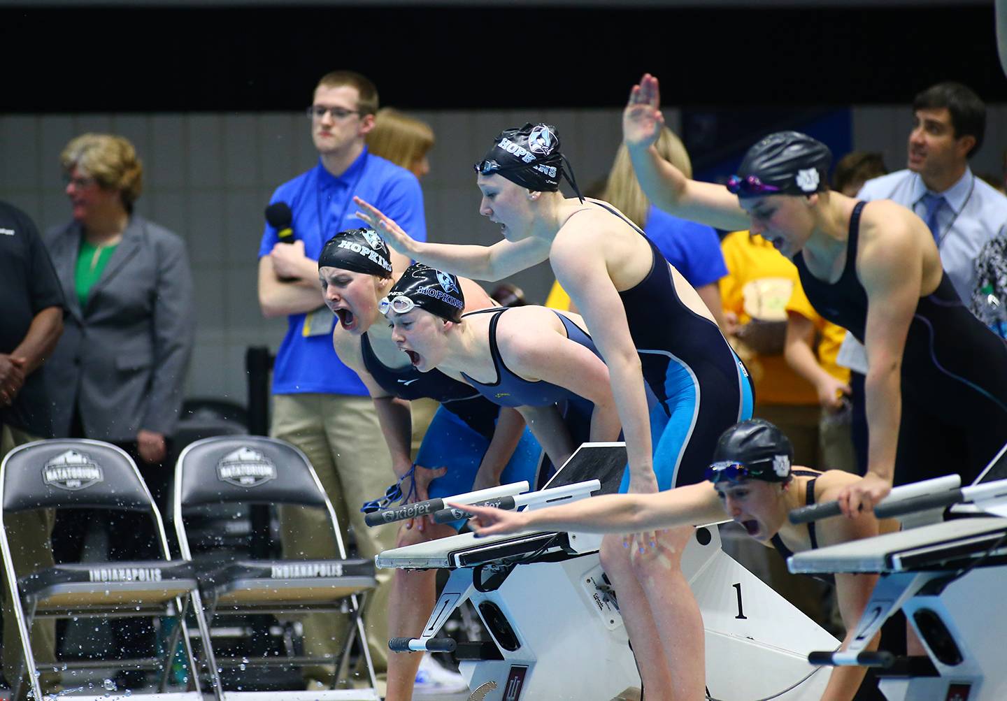 Women's swimming relay team