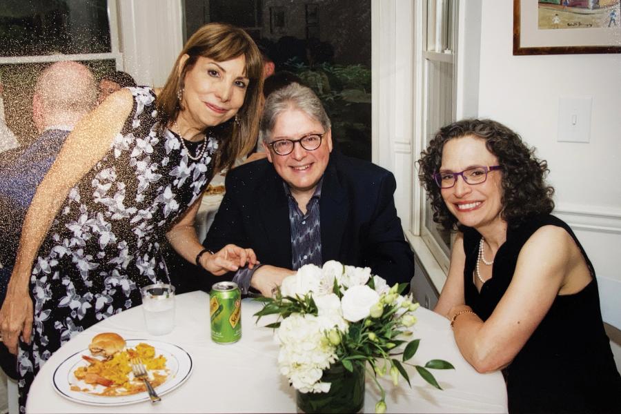 From left: Mindy Farber, Luis Casas, and Rhonda Schneider Casas became lifelong friends after meeting as Homewood undergraduates.