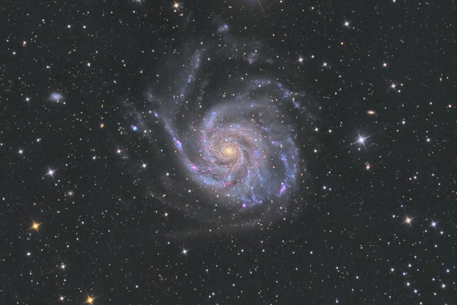 A pinwheel galaxy 