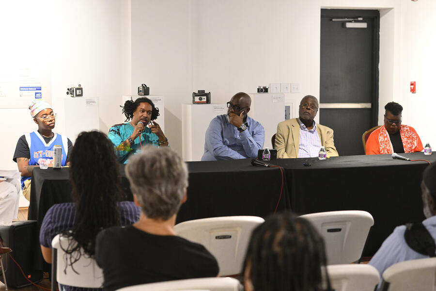 An artists' panel discussion for 